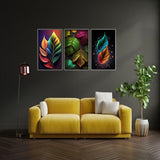 3 Pcs Premium Wooden Wall Hanging ( Am-005 )