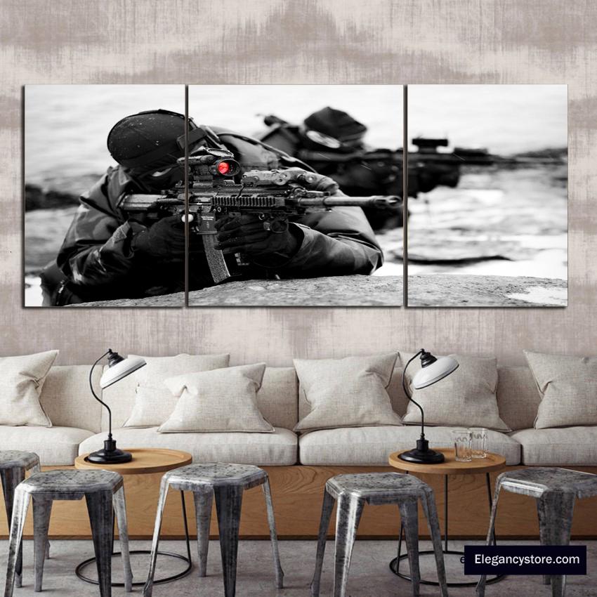 3 PCS Modern Wall Decor (Army) – elegancystore.com