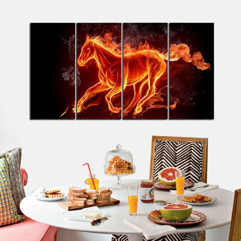 4 PCS Digital Wall Frame