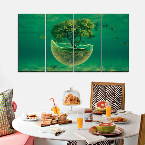 4 PCS Digital Wall Frame