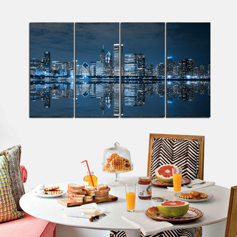 4 PCS Digital Wall Frame