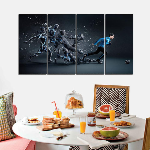 4 PCS Digital Wall Frame